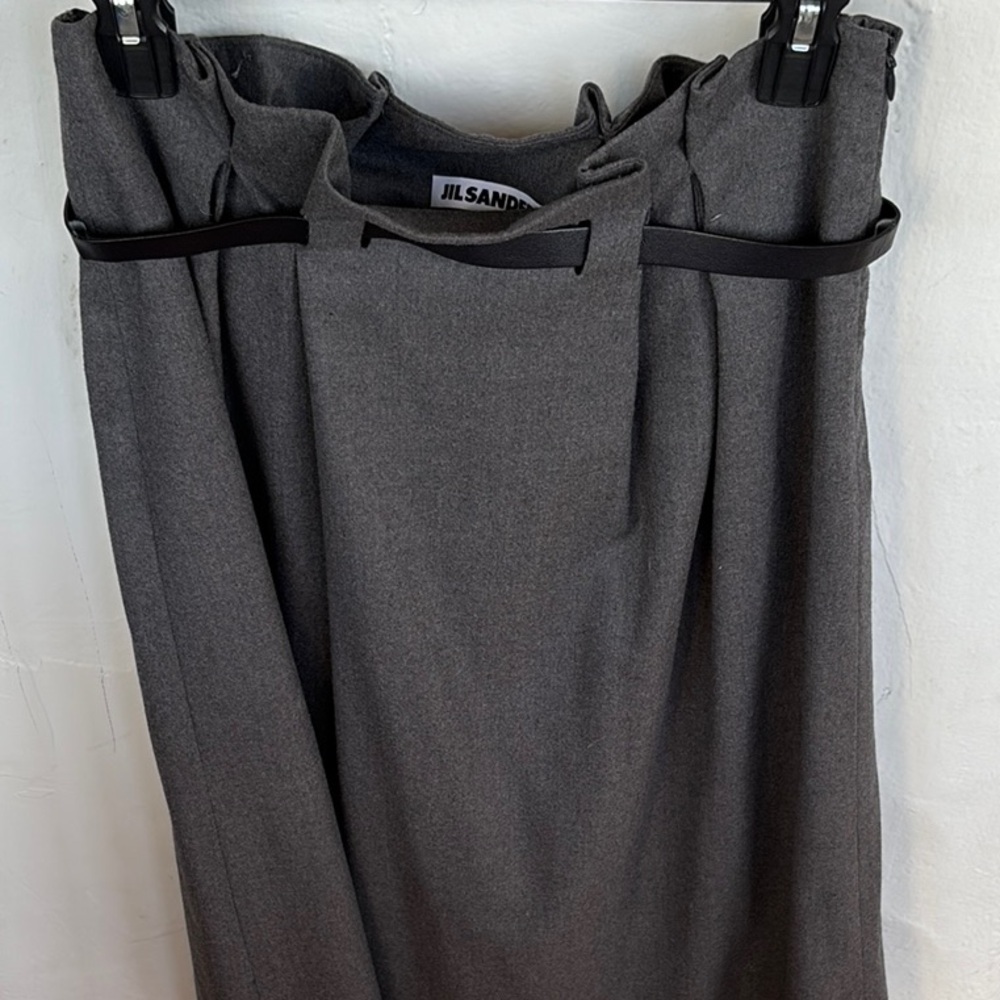 Jil Sander Charcoal Midi Skirt